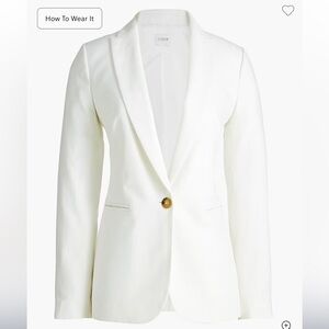 J. Crew Factory One-Button Linen Blazer
